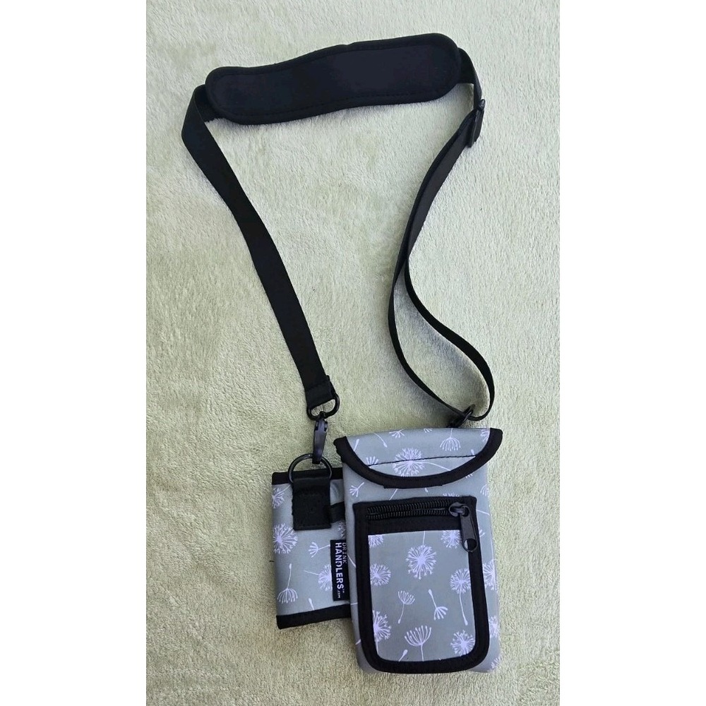 Drink Handlers Crossbody Pouch Dandelion Print Adjustable Strap Lightweight